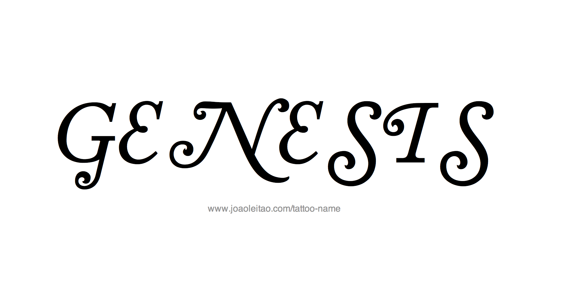 Tattoo Design Name Genesis 