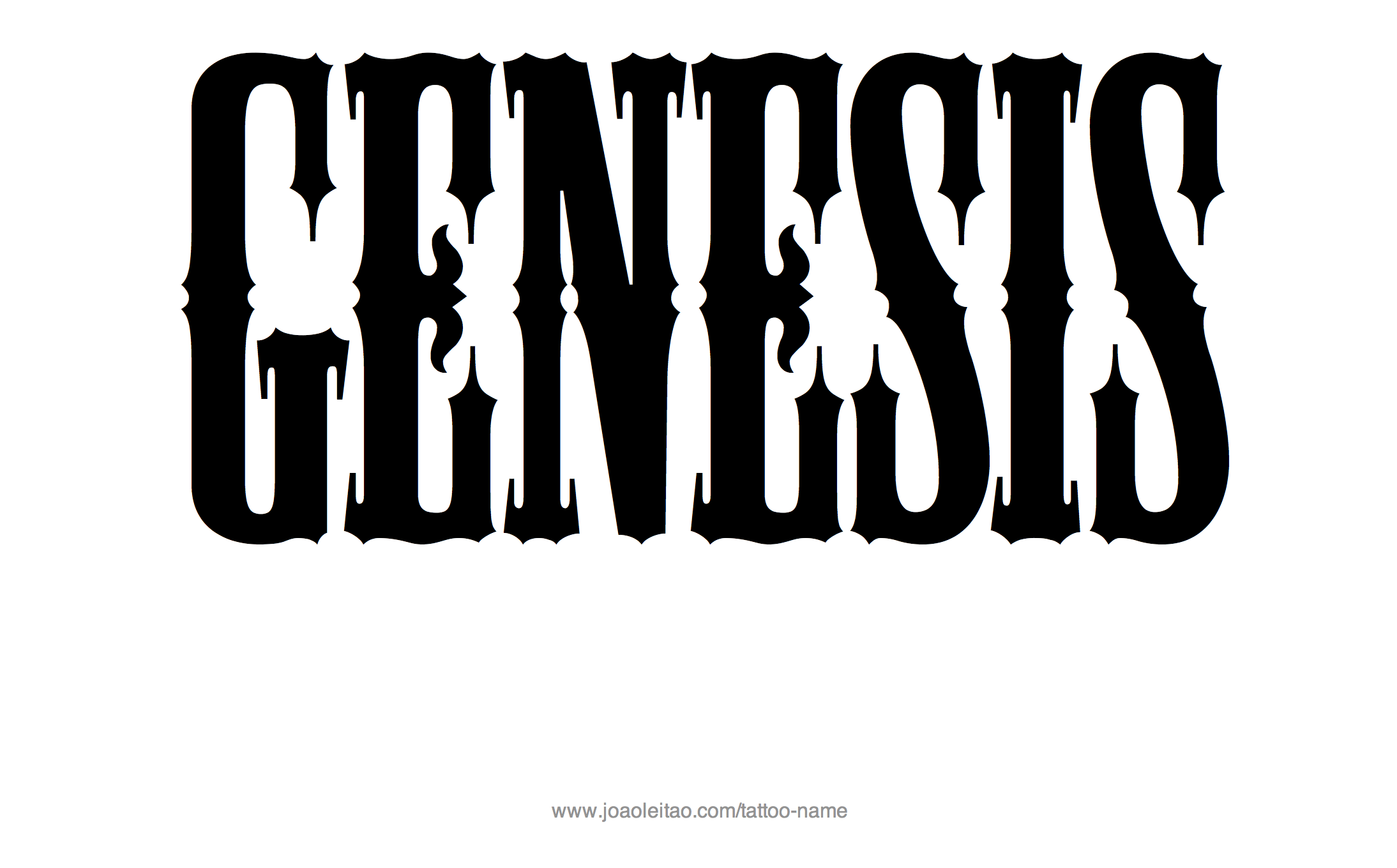 Tattoo Design Name Genesis 