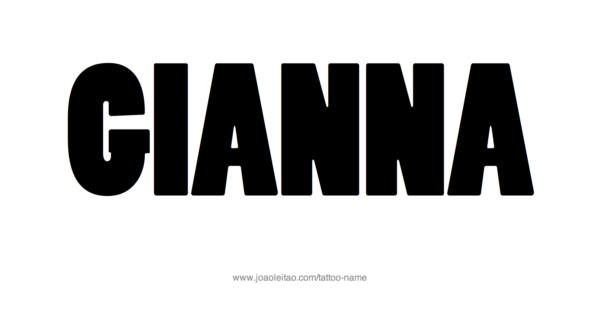 Tattoo Design Name Gianna 