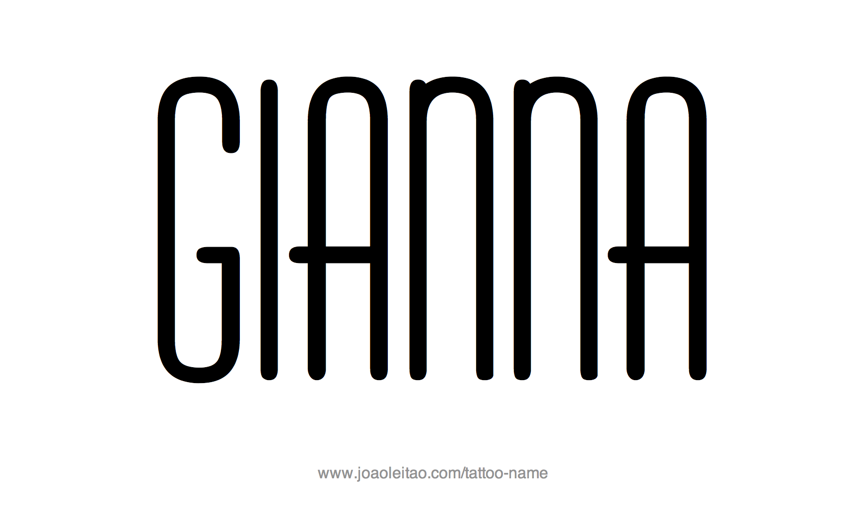 Tattoo Design Name Gianna 