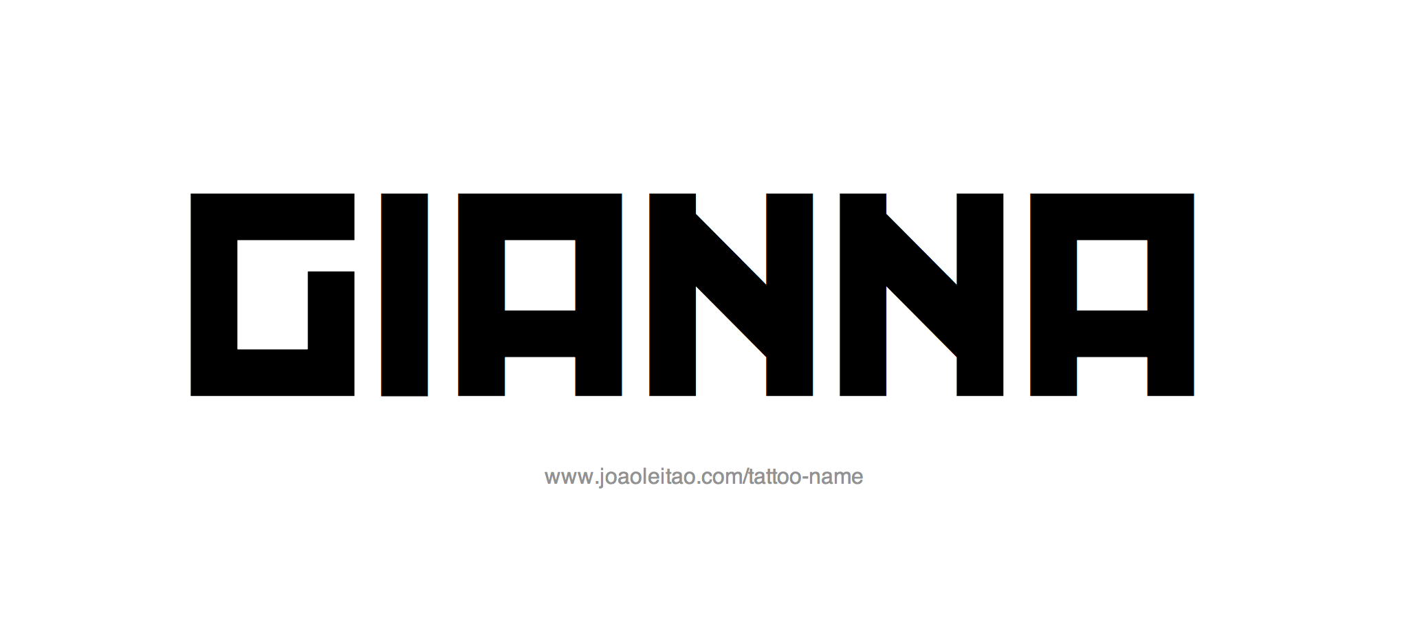 Tattoo Design Name Gianna 