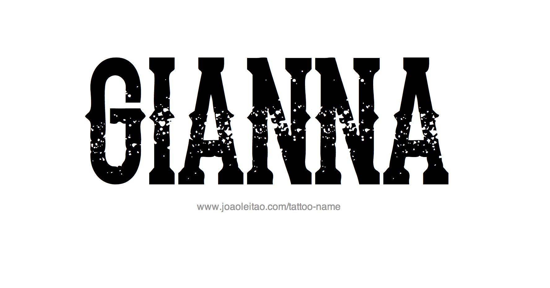 Tattoo Design Name Gianna 