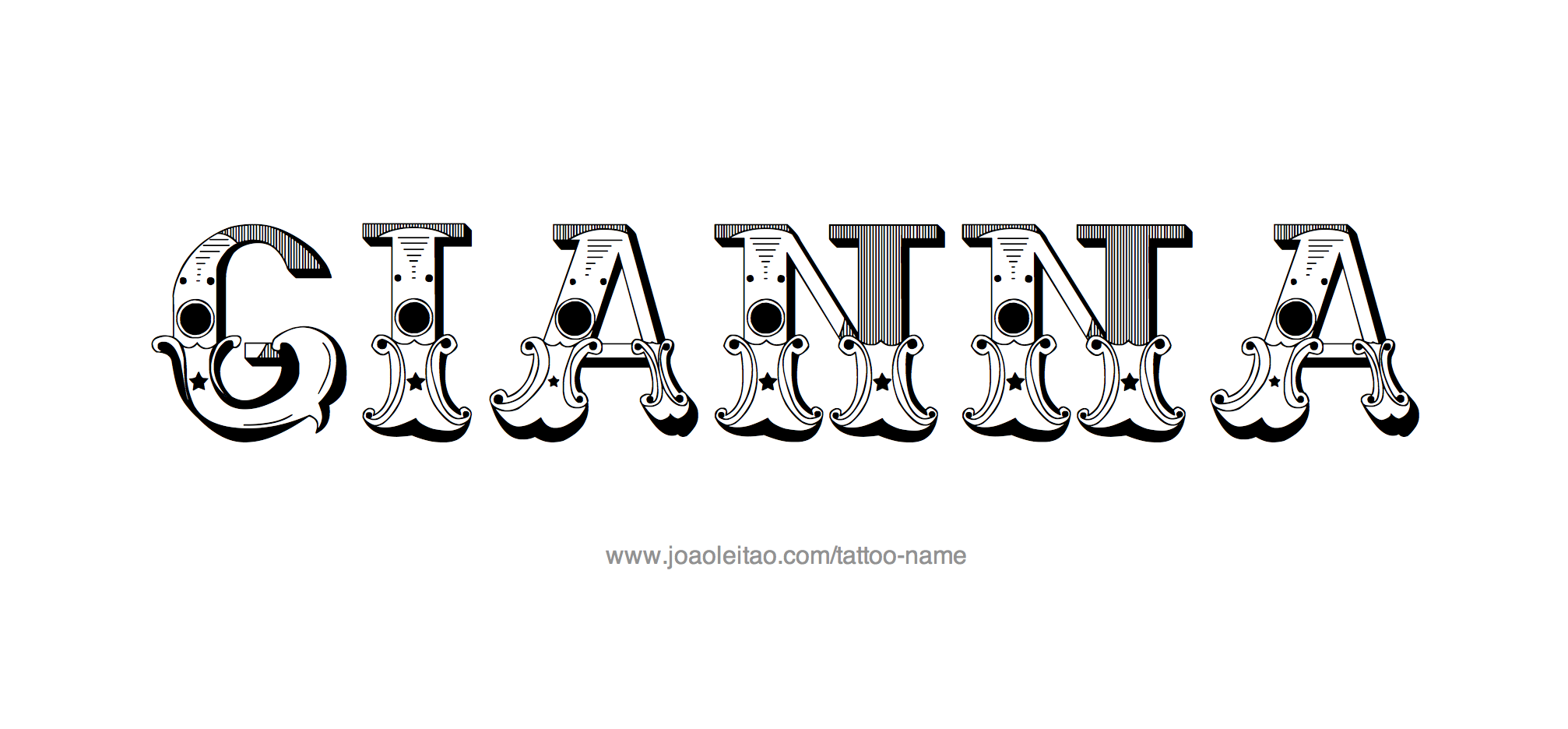 Tattoo Design Name Gianna 