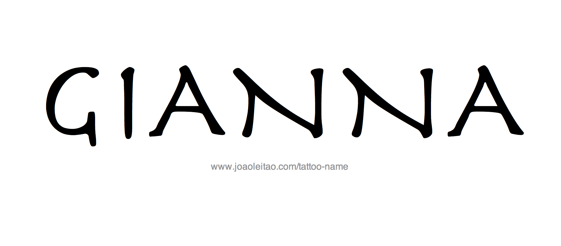 Tattoo Design Name Gianna 