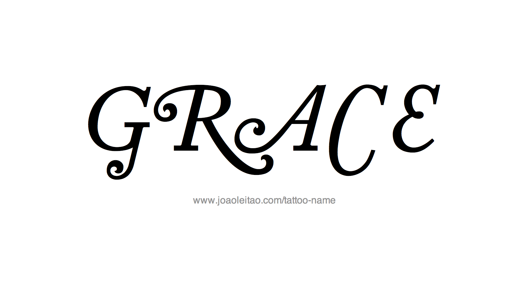 Tattoo Design Name Grace 