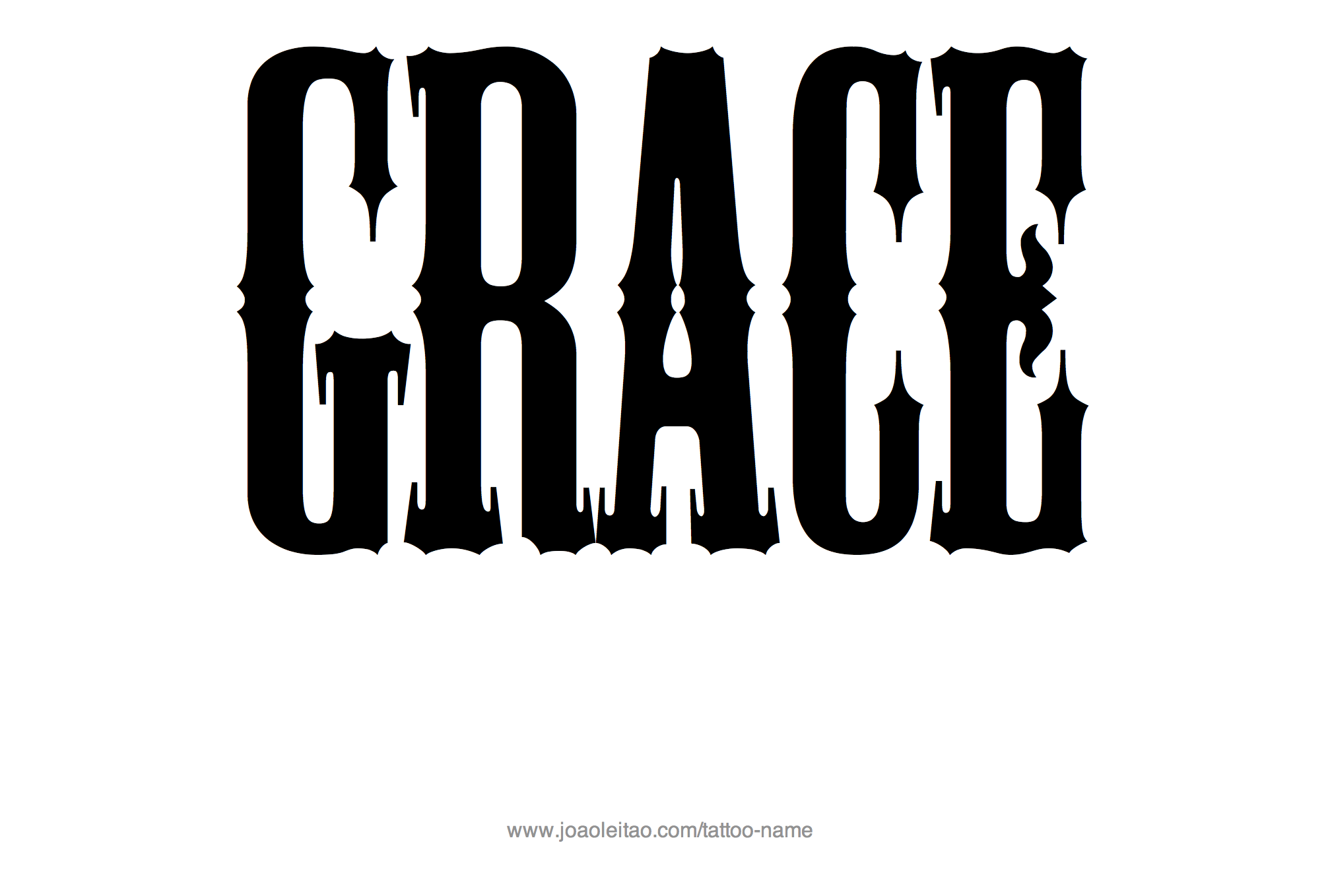 Tattoo Design Name Grace 