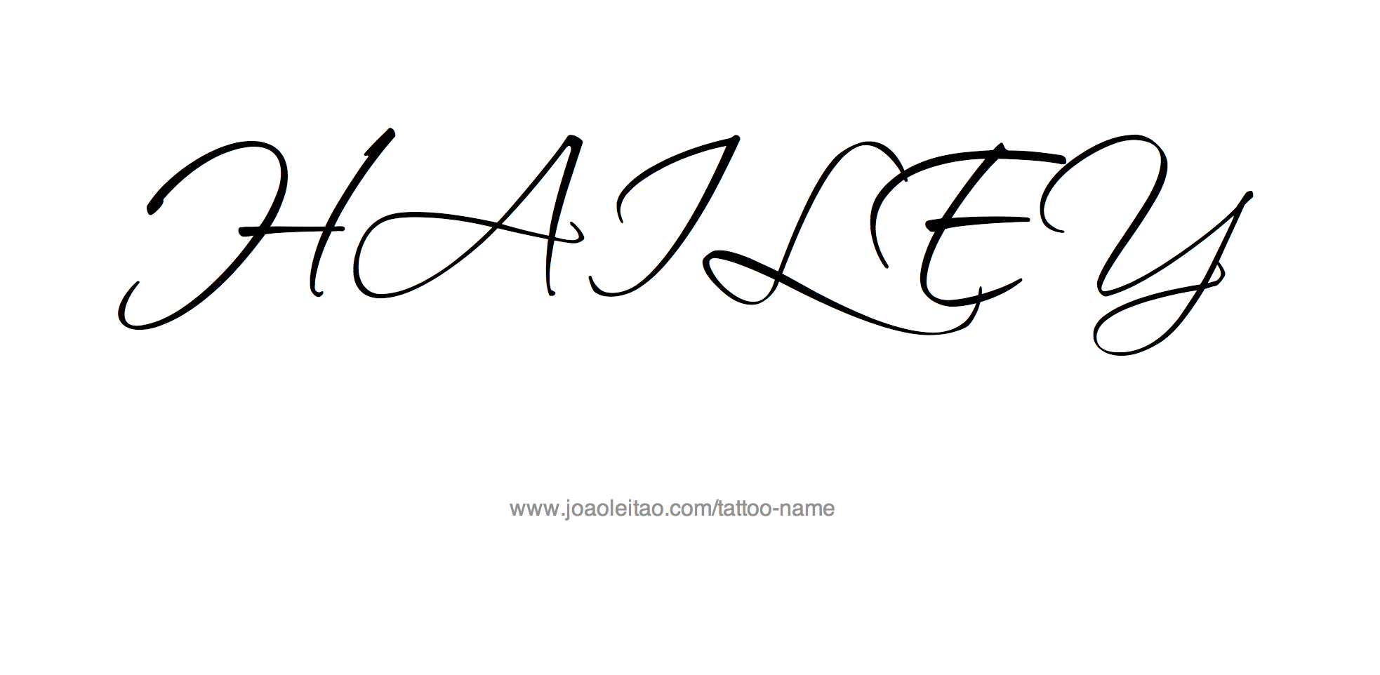 Tattoo Design Name Hailey 