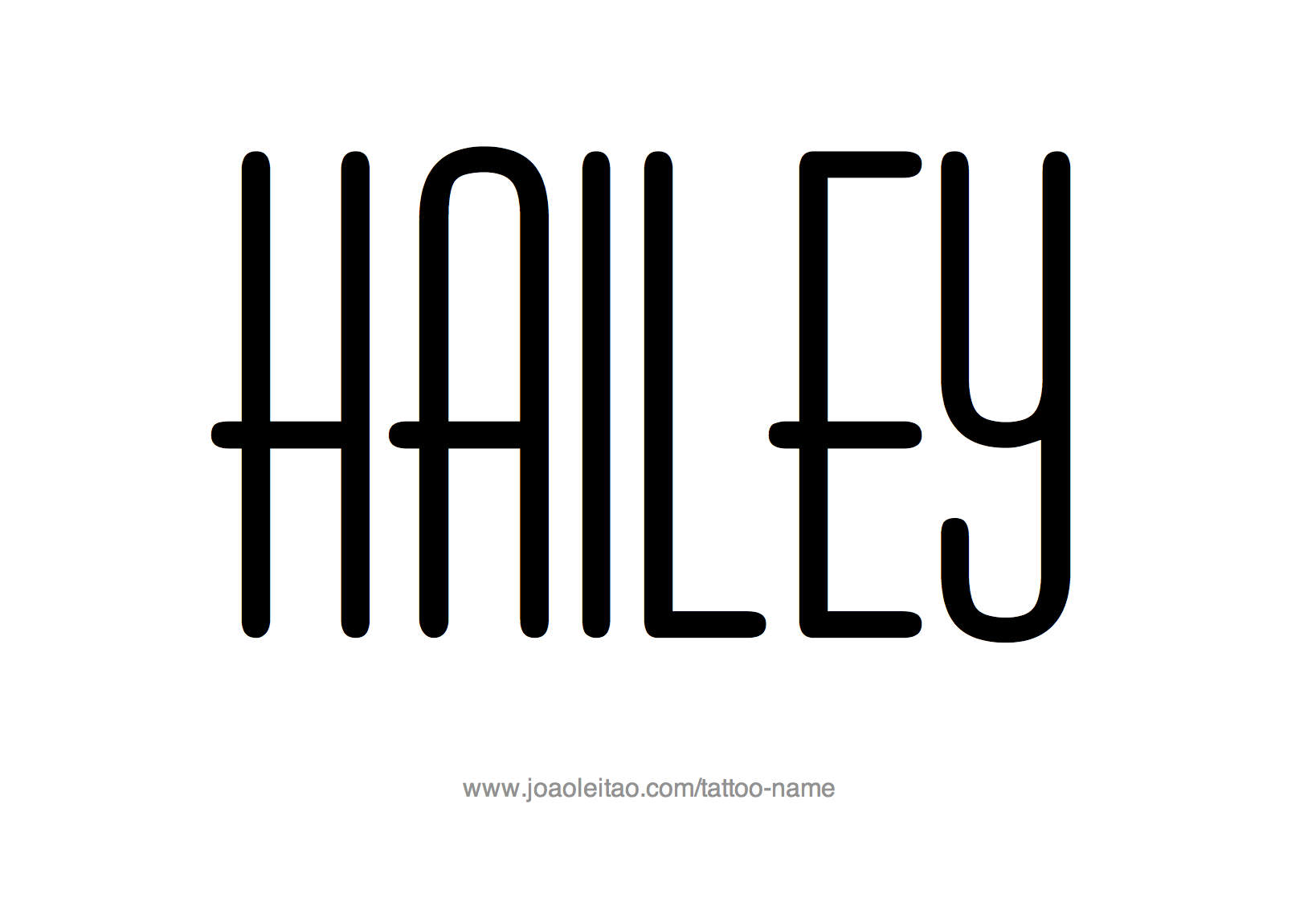 Tattoo Design Name Hailey 