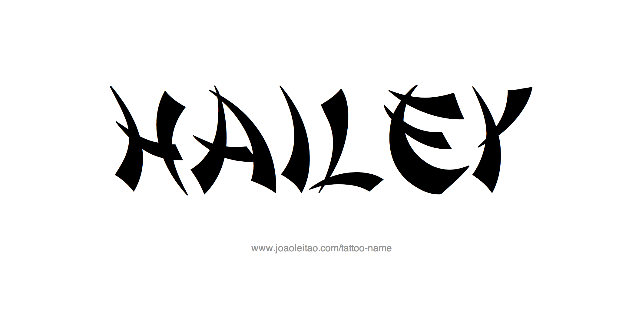 Tattoo Design Name Hailey 