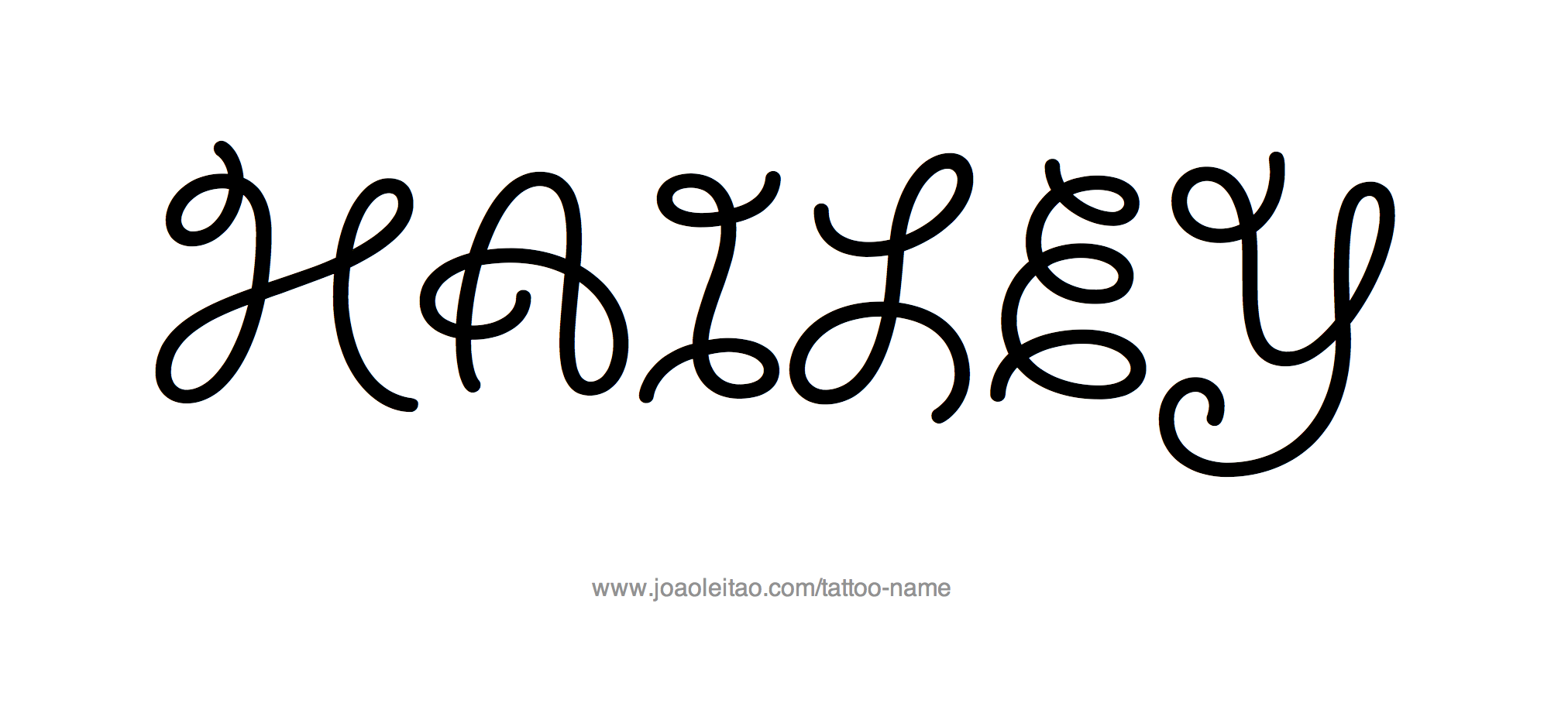 Hailey Name Arabic Tattoo Design