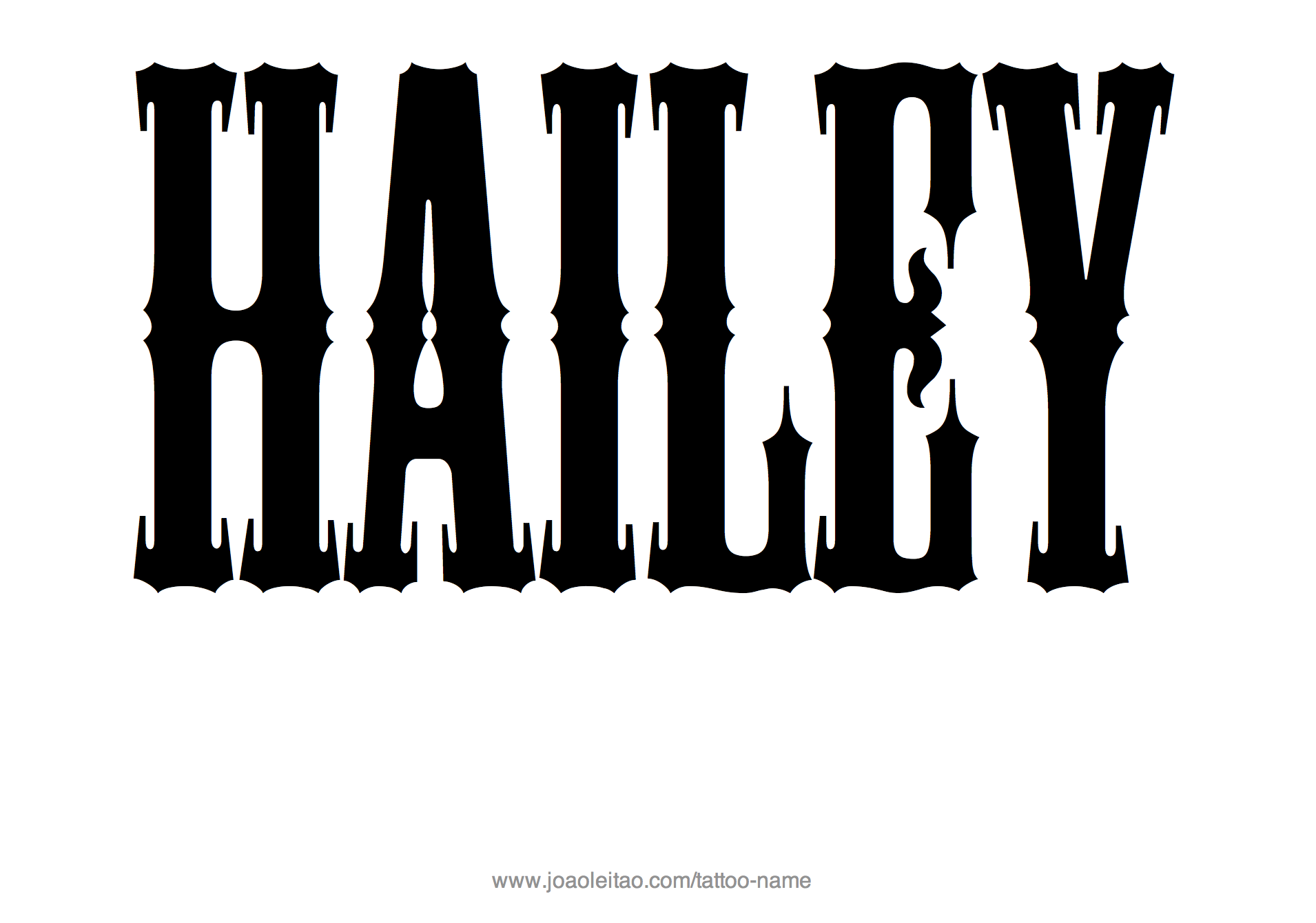 Tattoo Design Name Hailey 