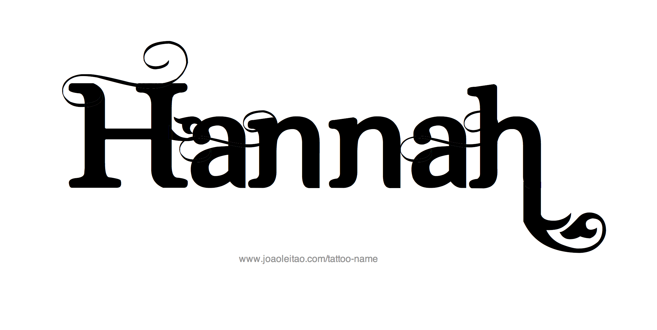 Tattoo Design Name Hannah 