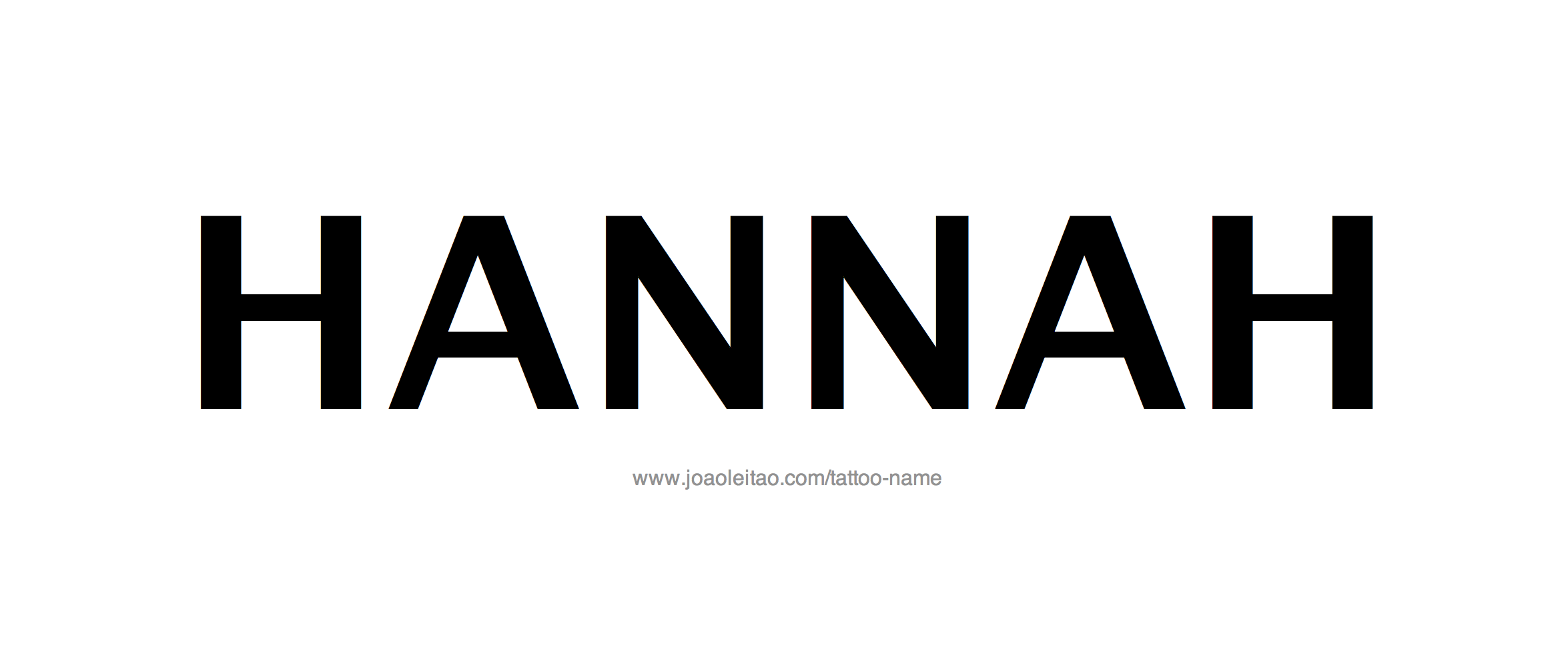 Tattoo Design Name Hannah 