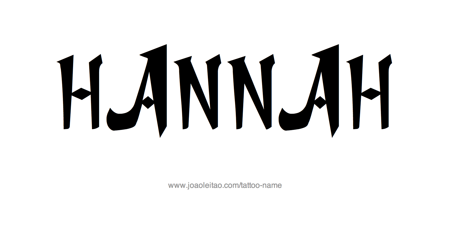 Tattoo Design Name Hannah 