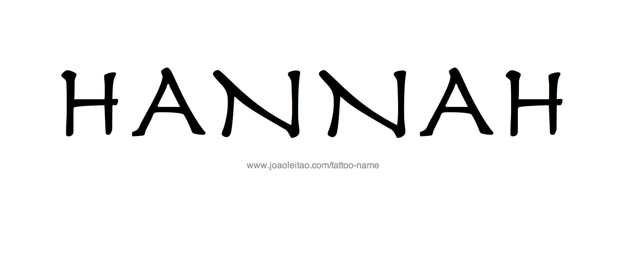 Tattoo Design Name Hannah 