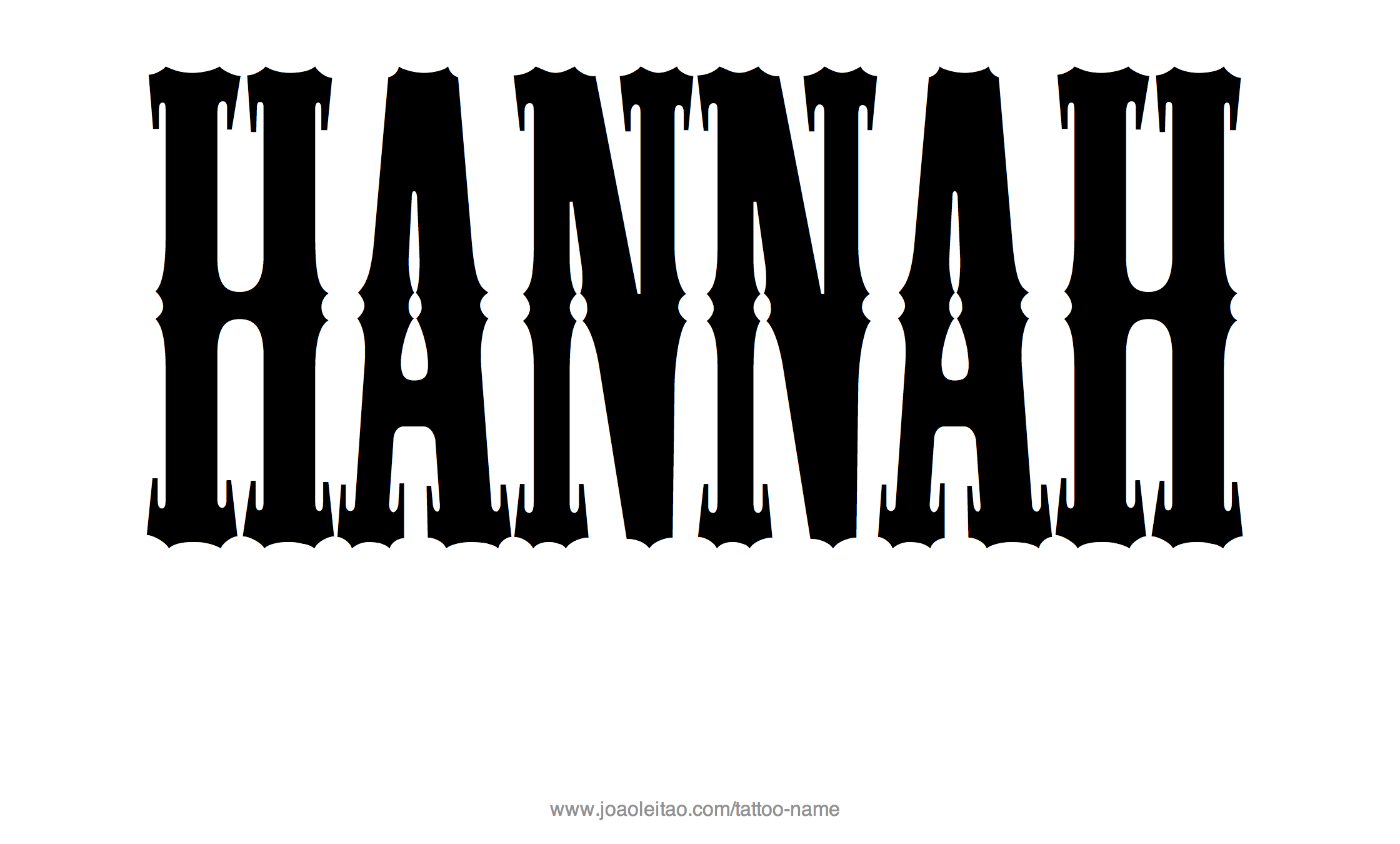 Tattoo Design Name Hannah 