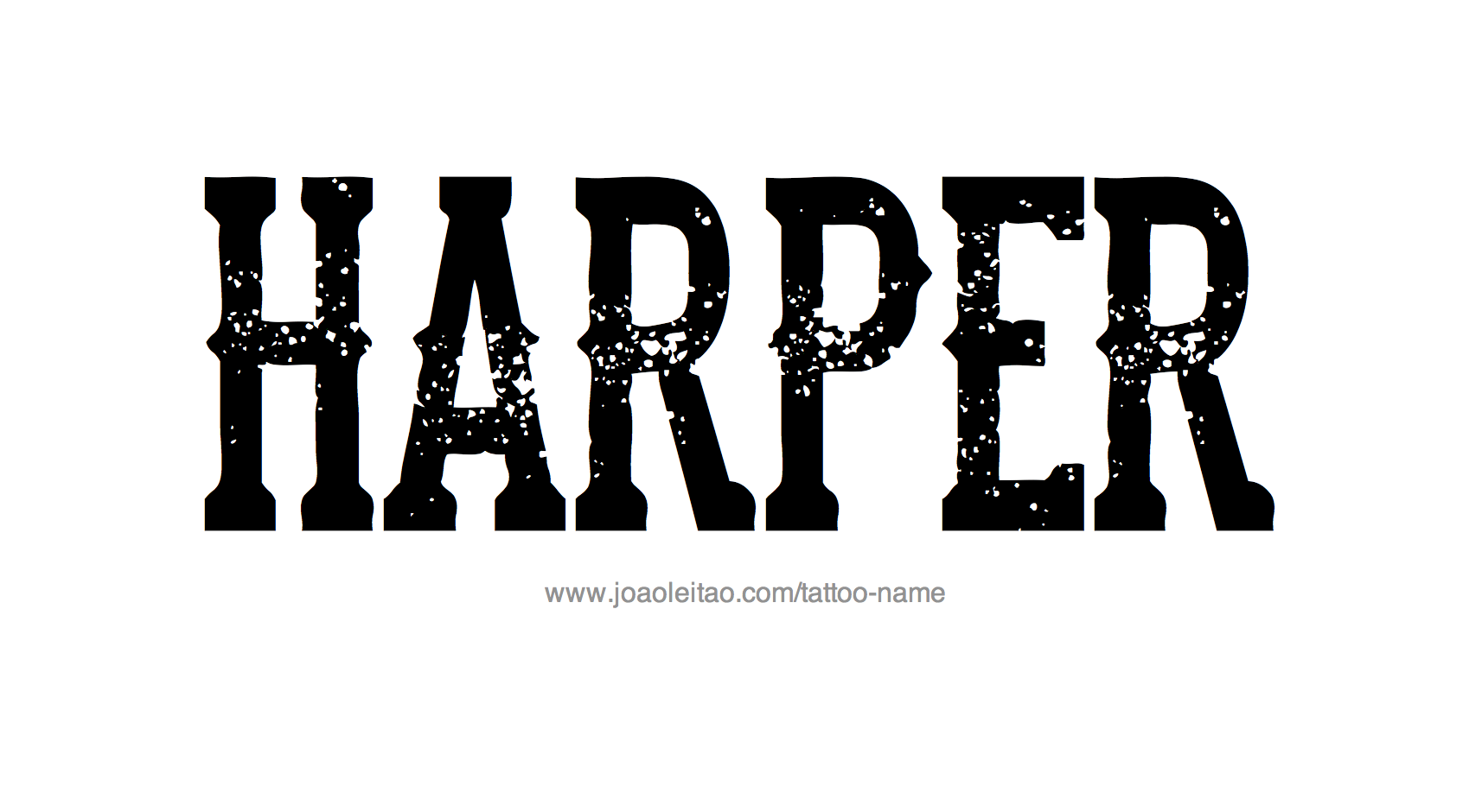 Tattoo Design Name Harper 