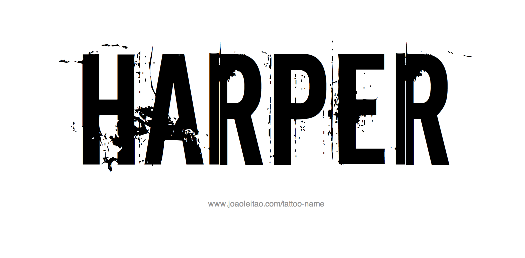 Tattoo Design Name Harper 