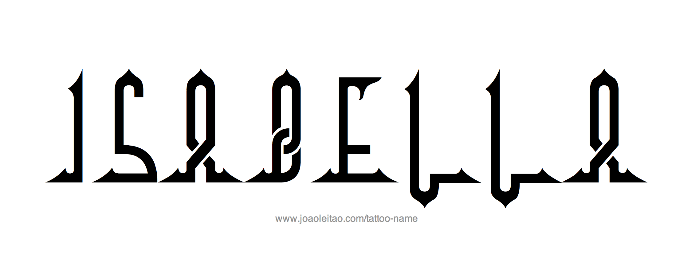 Tattoo Design Name Isabella 