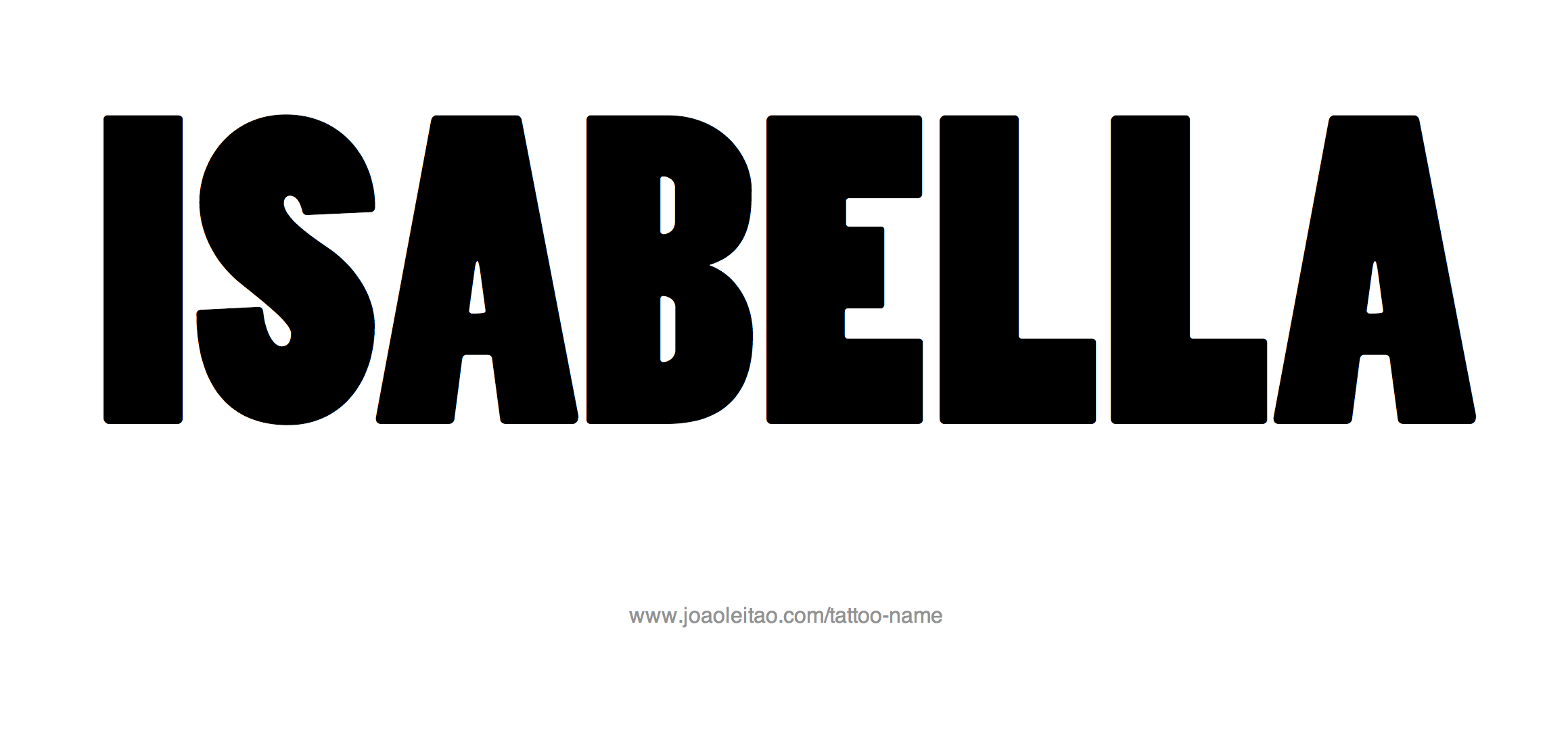 Tattoo Design Name Isabella 