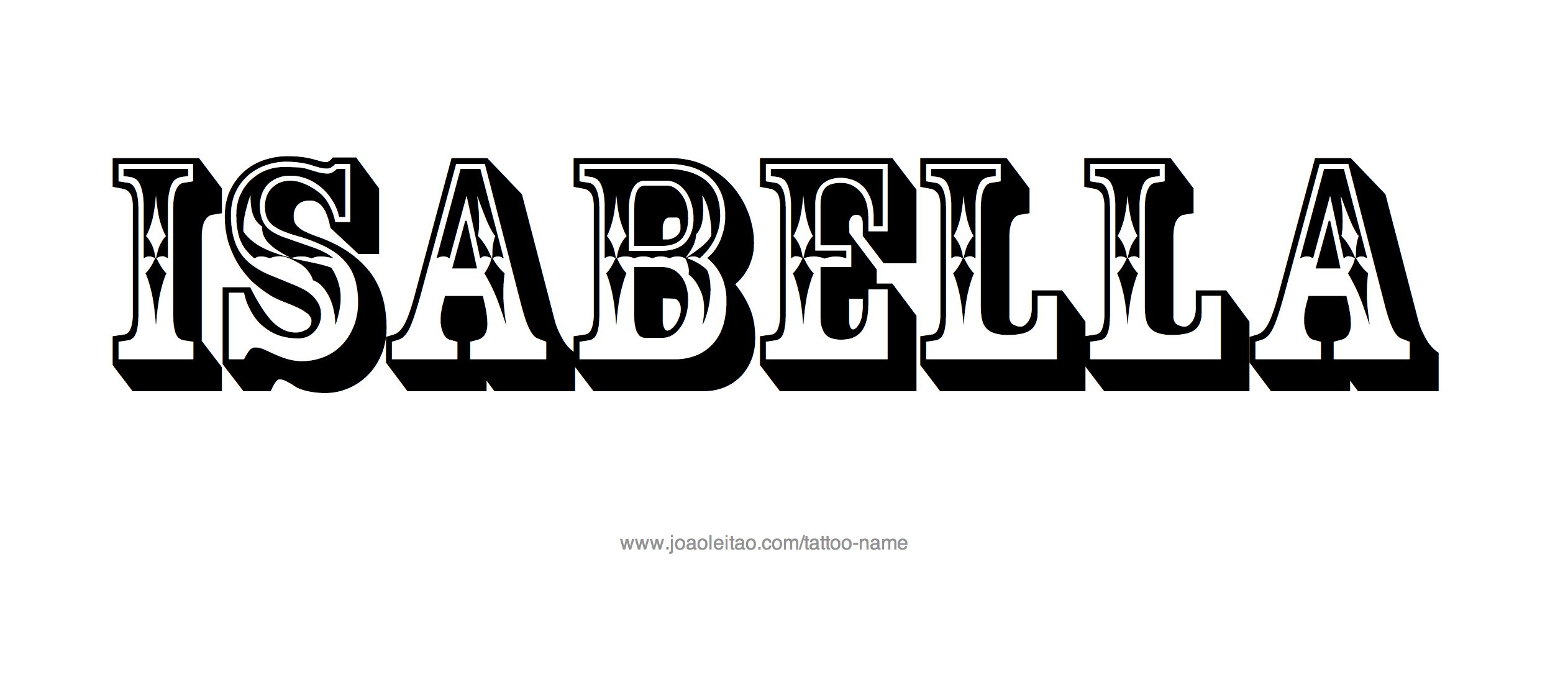 Tattoo Design Name Isabella 