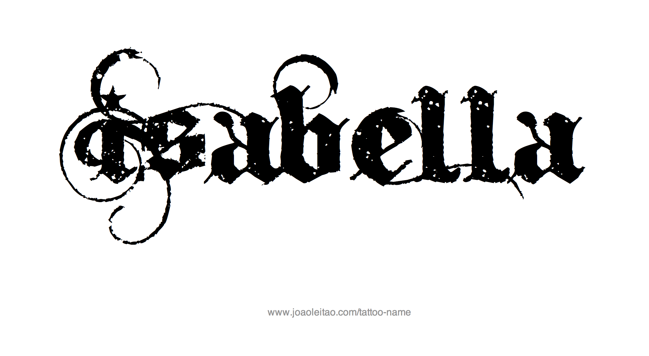 Tattoo Design Name Isabella 