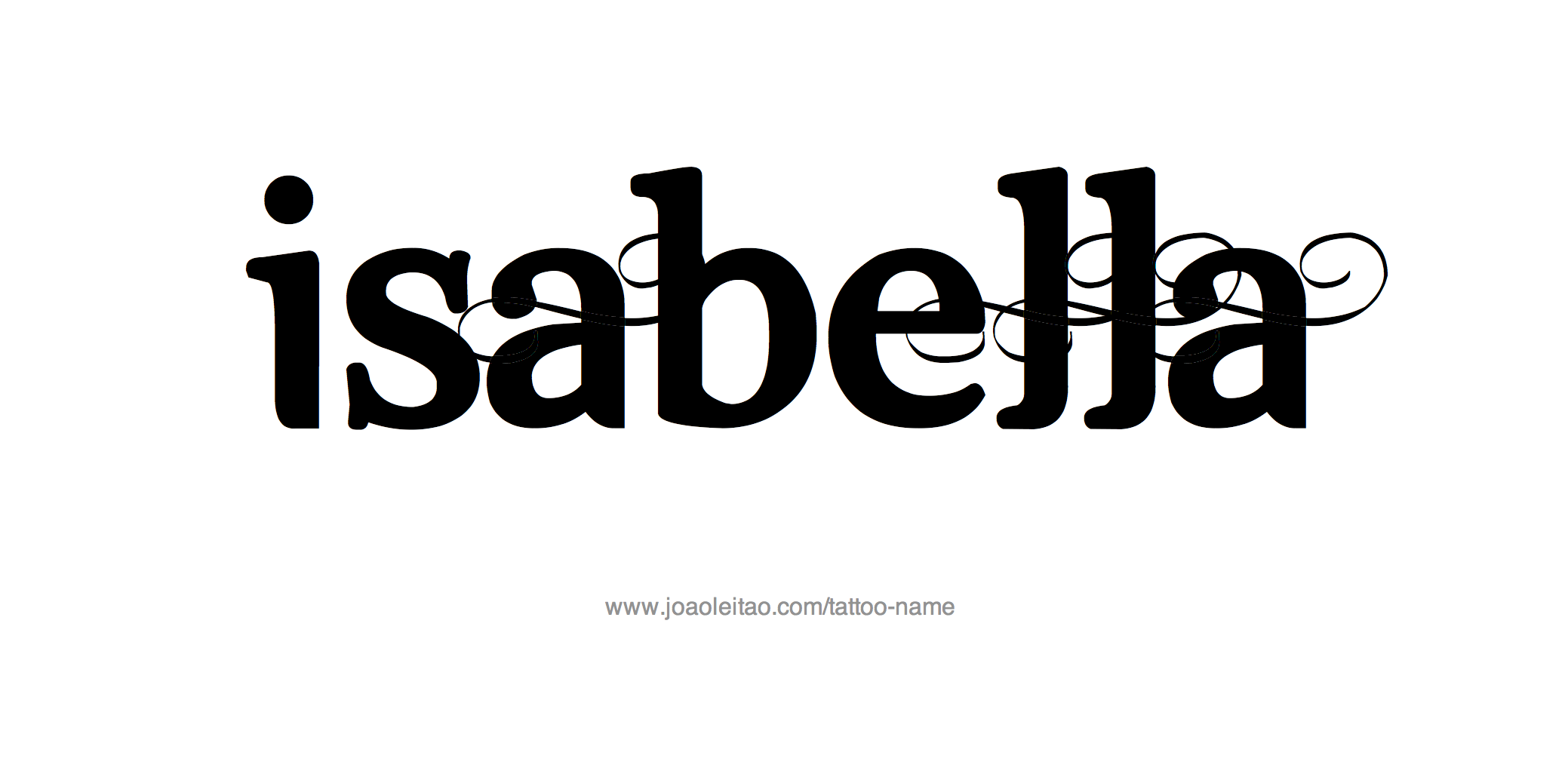 Tattoo Design Name Isabella 