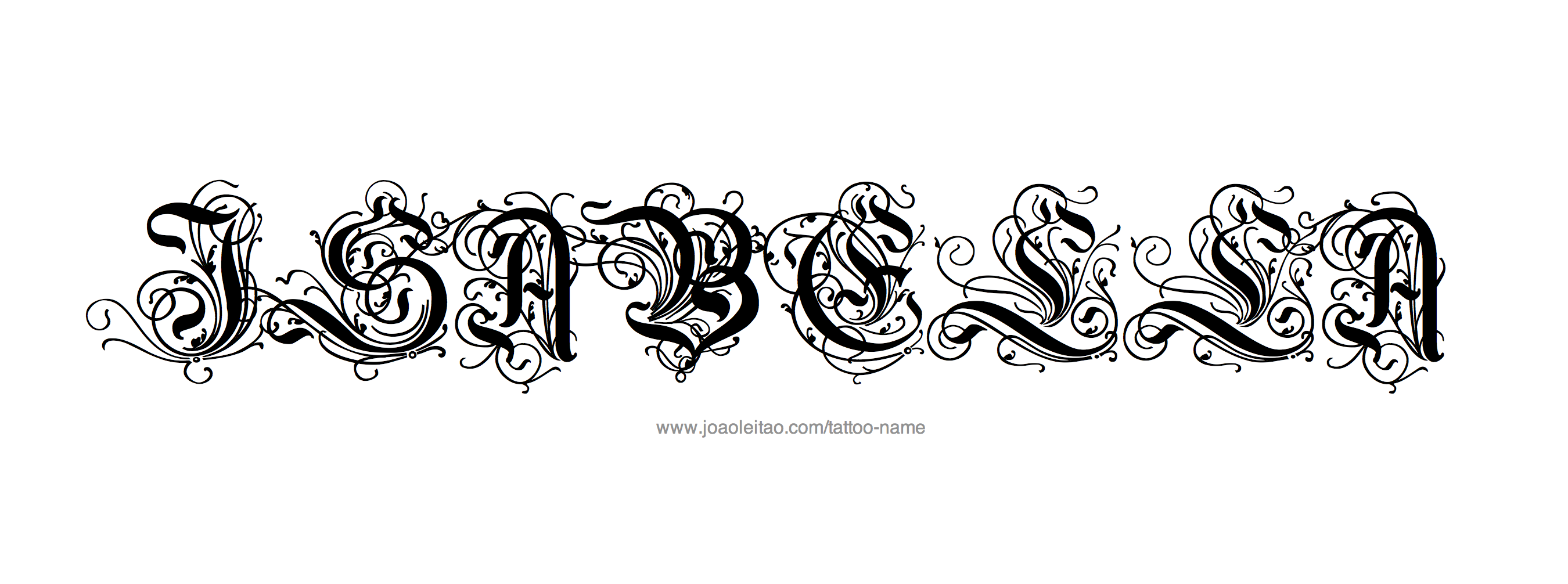 Tattoo Design Name Isabella 