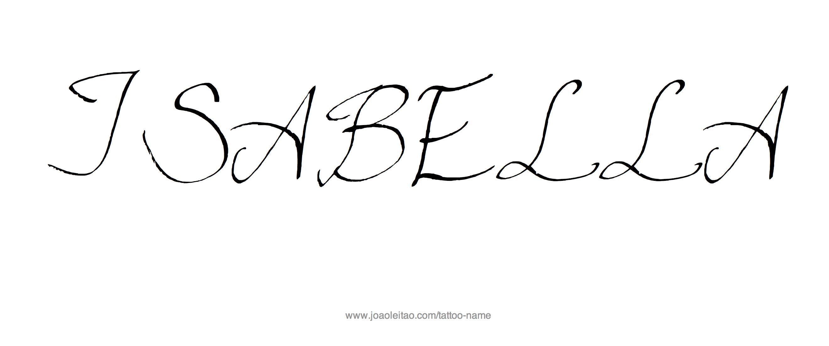 Tattoo Design Name Isabella 