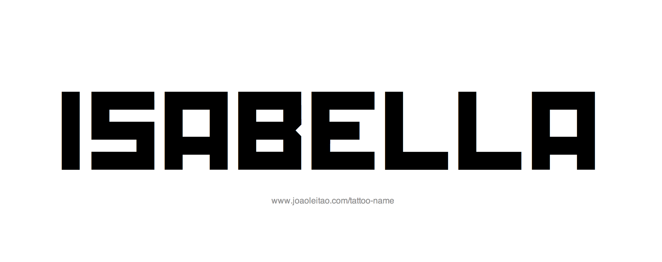 Tattoo Design Name Isabella 