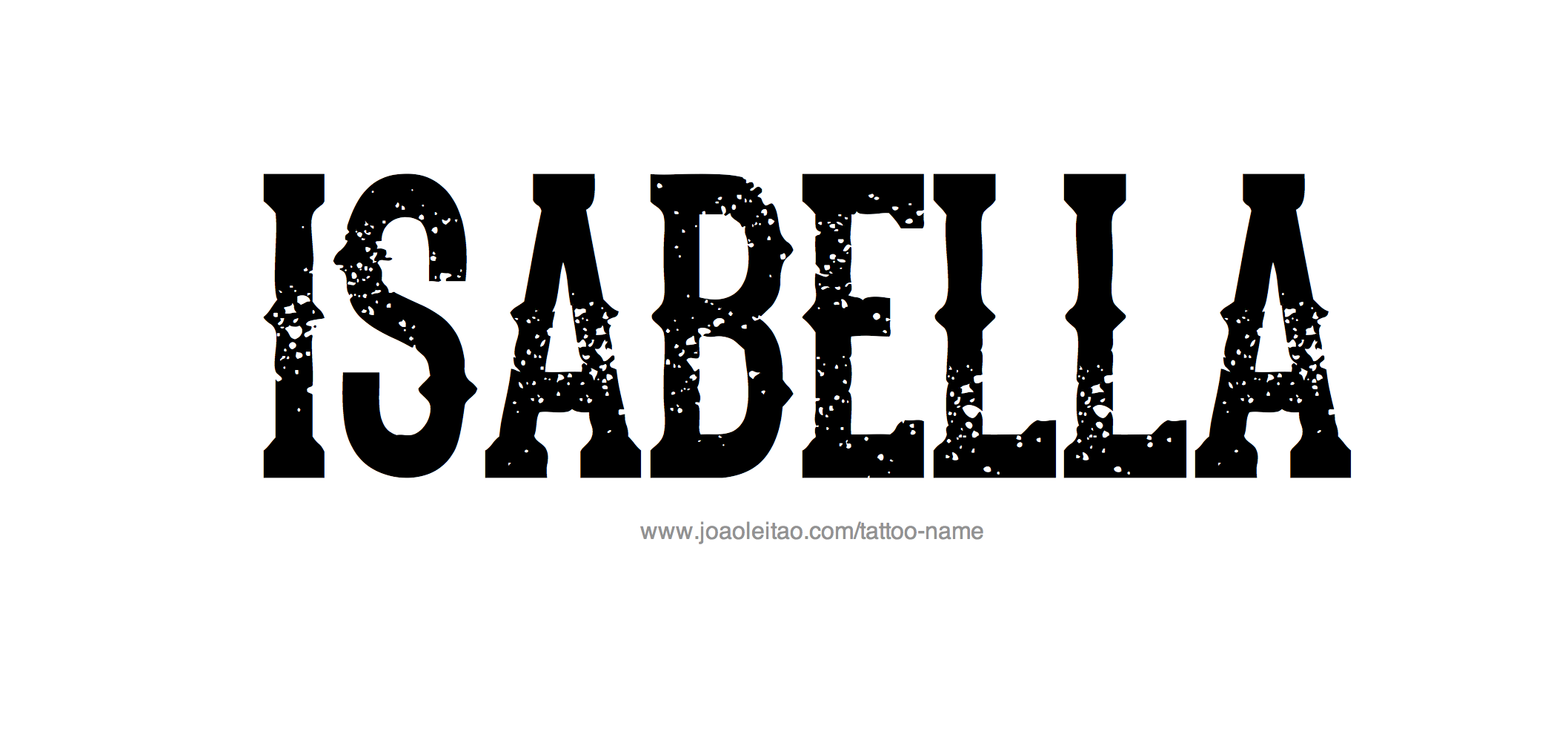 Tattoo Design Name Isabella 