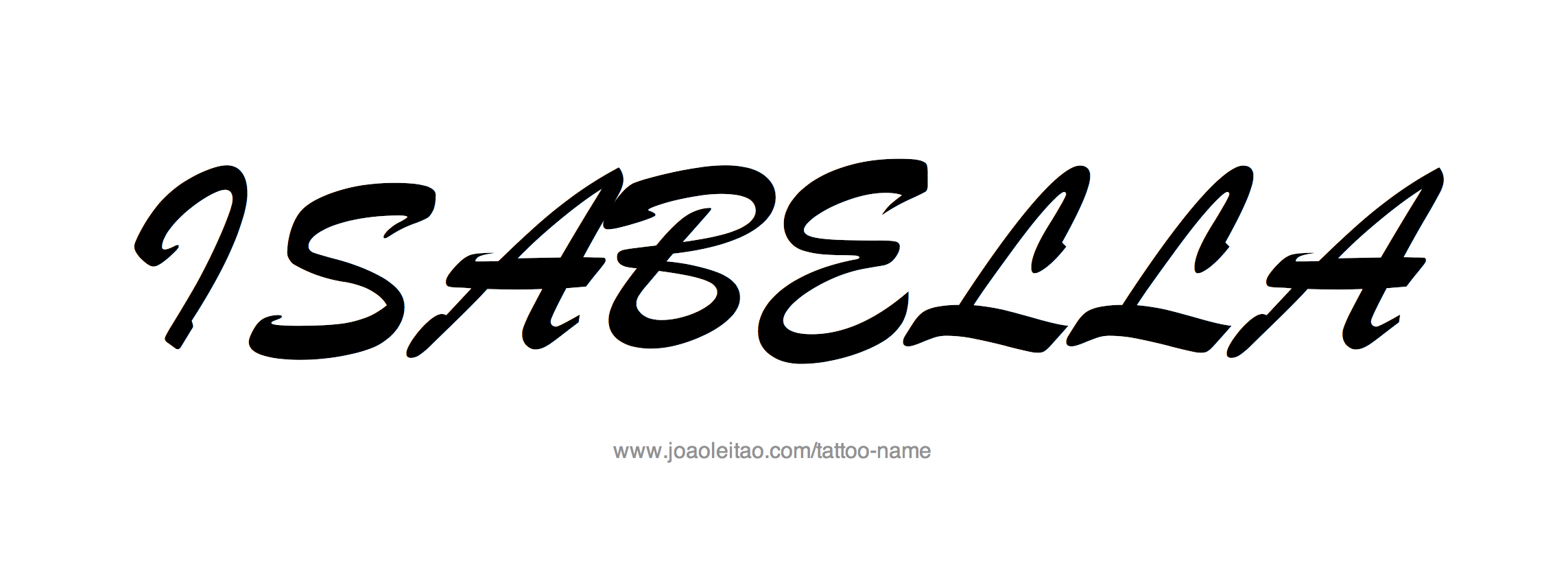 Tattoo Design Name Isabella 