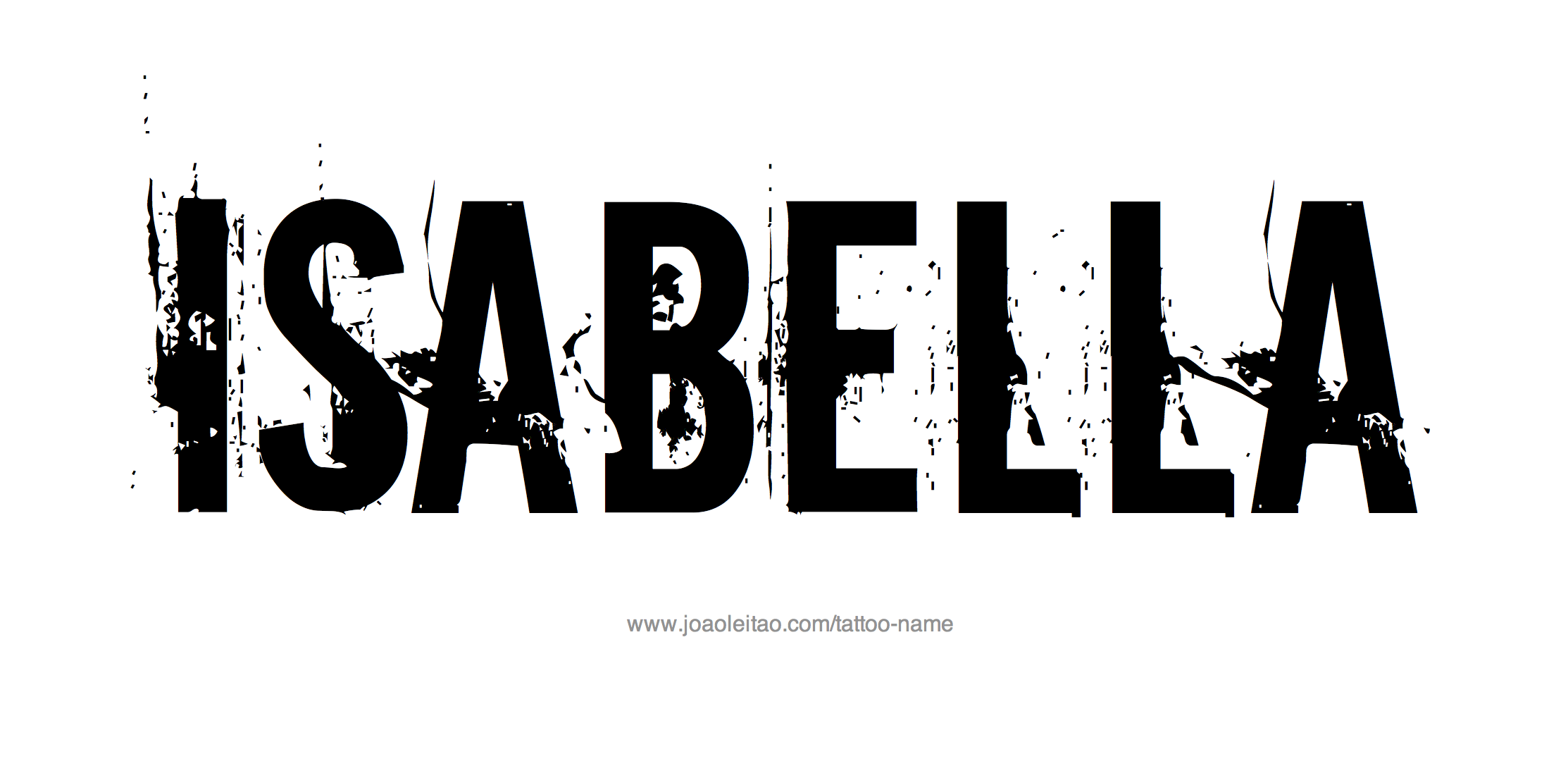 Tattoo Design Name Isabella 