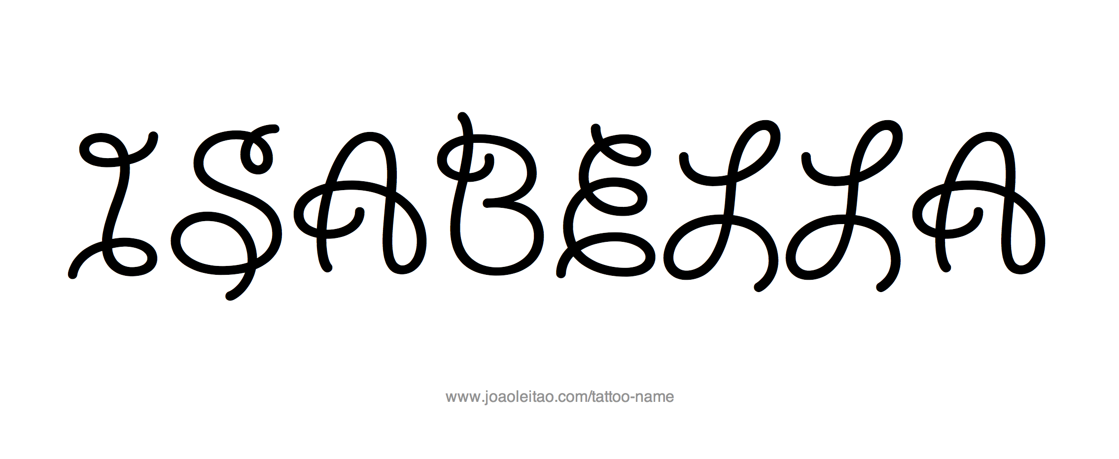 Tattoo Design Name Isabella 