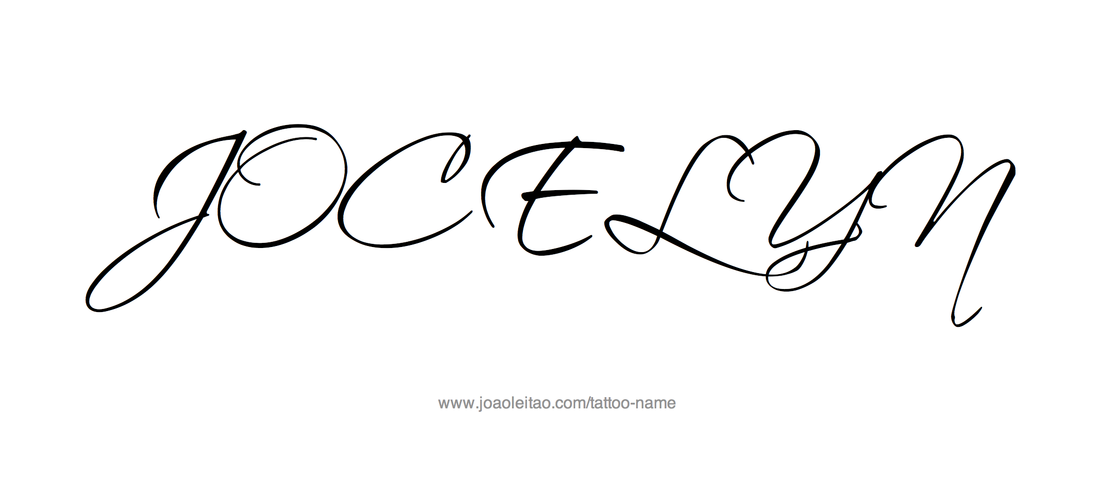 Tattoo Design Name Jocelyn 