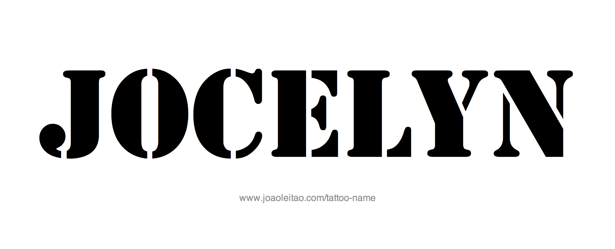 Tattoo Design Name Jocelyn 