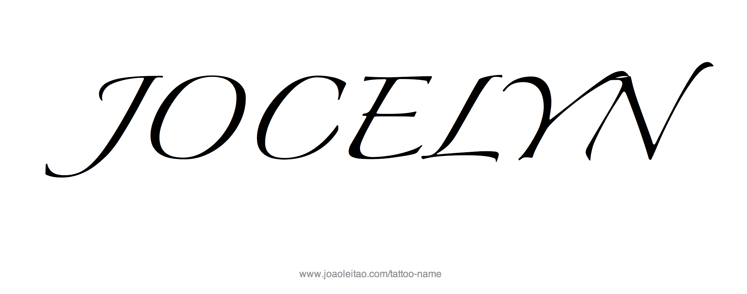 Tattoo Design Name Jocelyn 