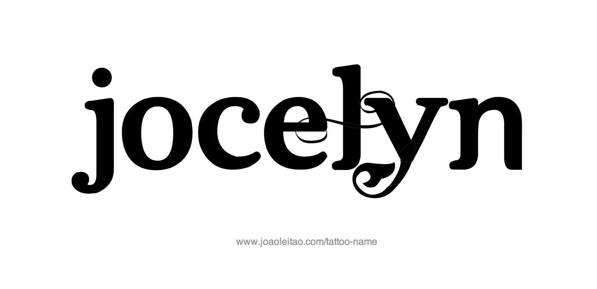 Tattoo Design Name Jocelyn 