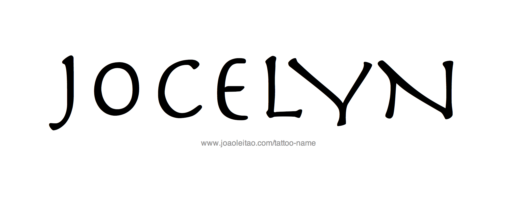 Tattoo Design Name Jocelyn 