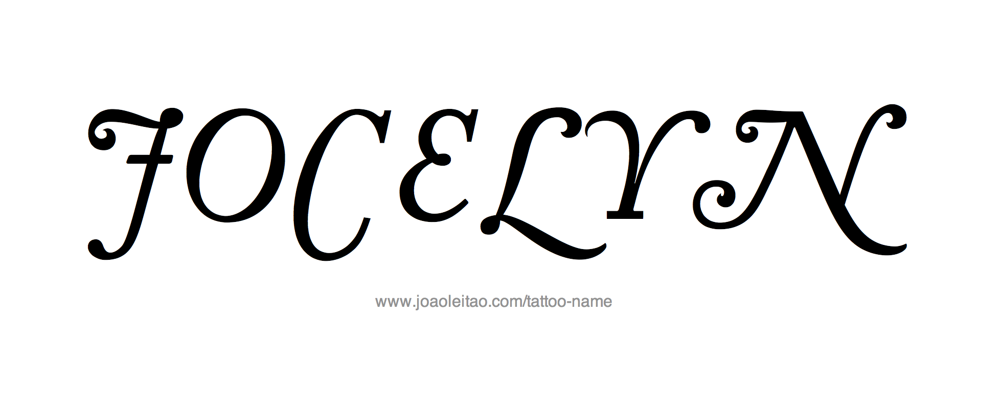 Tattoo Design Name Jocelyn 