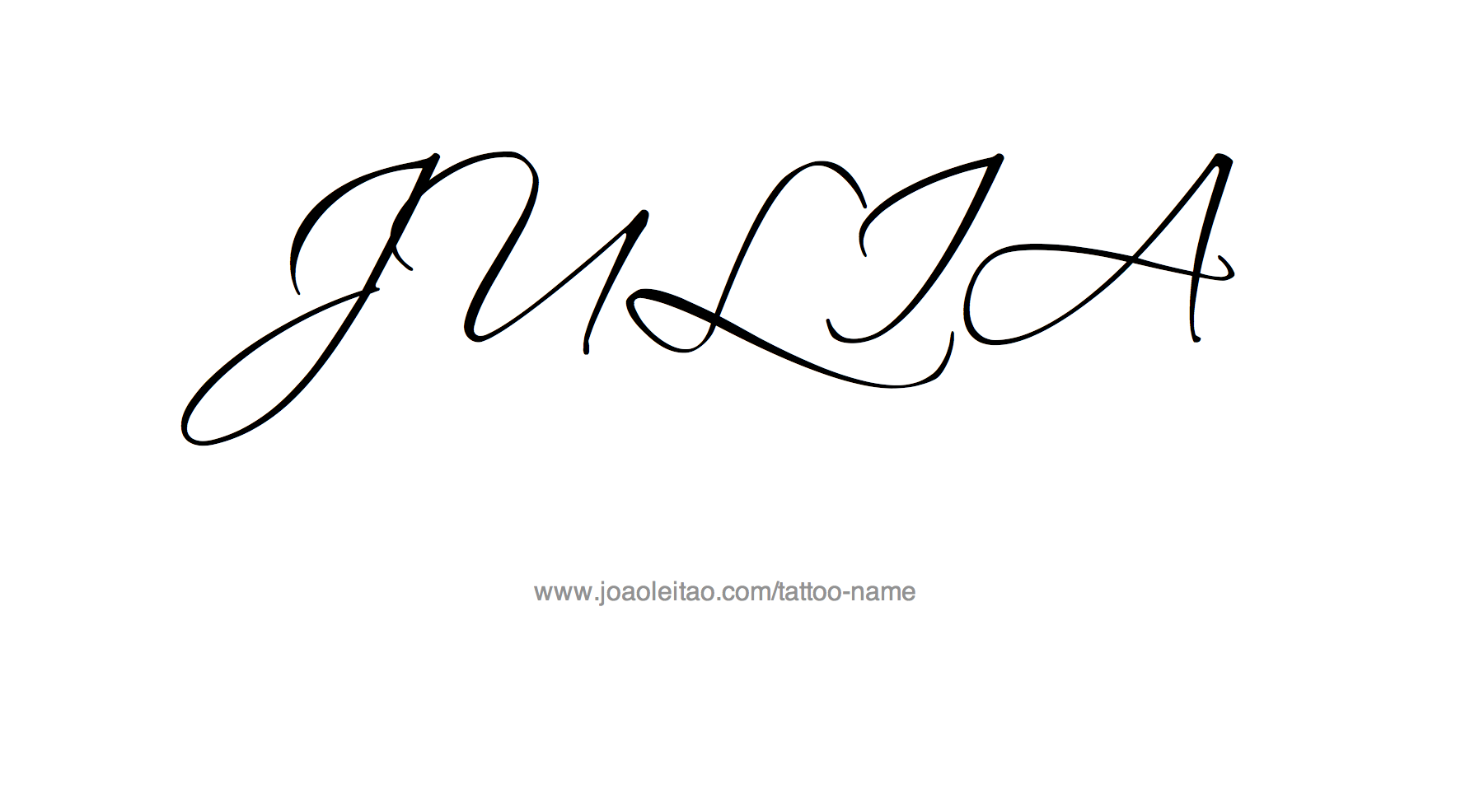 Tattoo Design Name Julia 