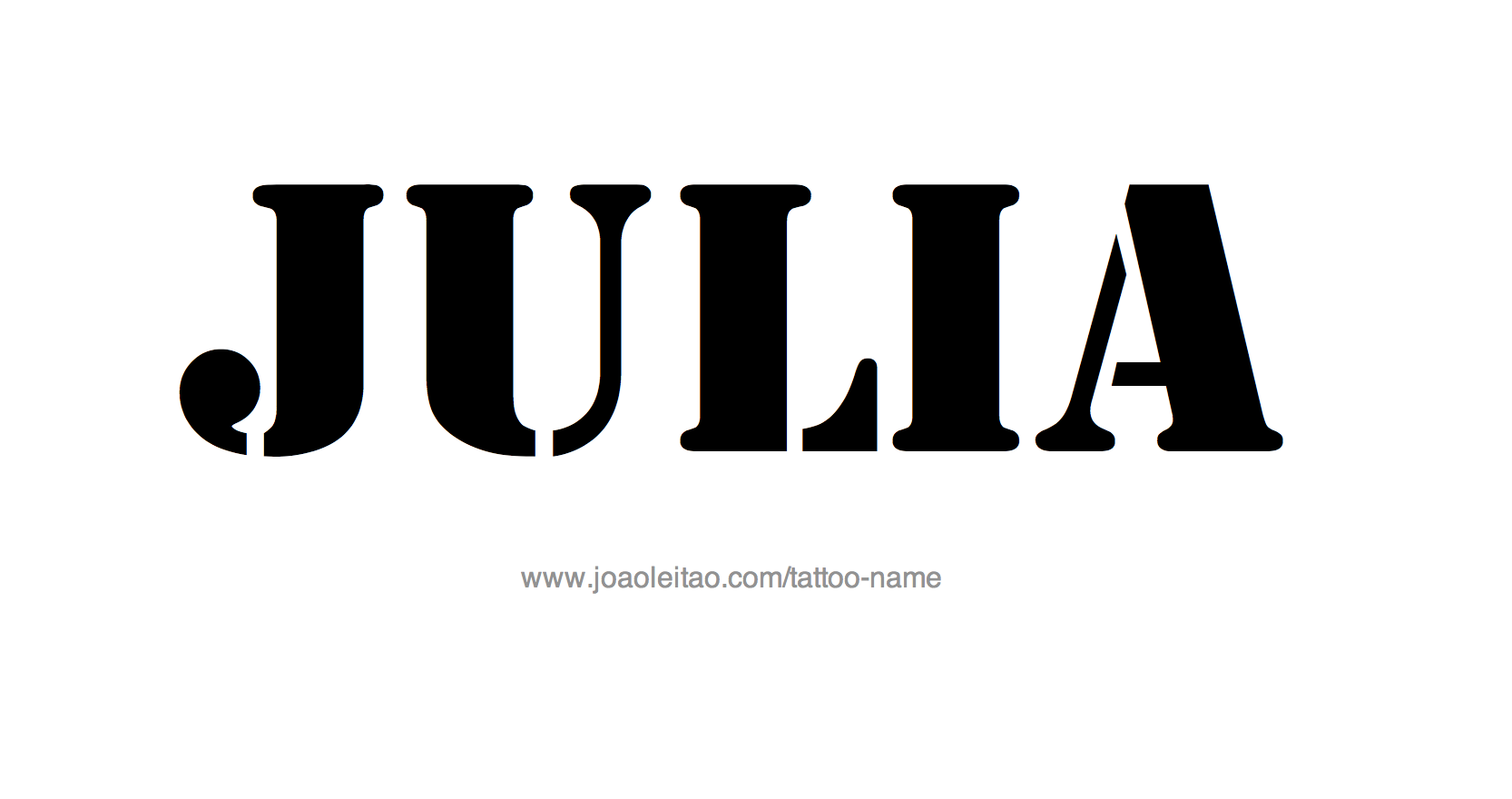 Tattoo Design Name Julia 