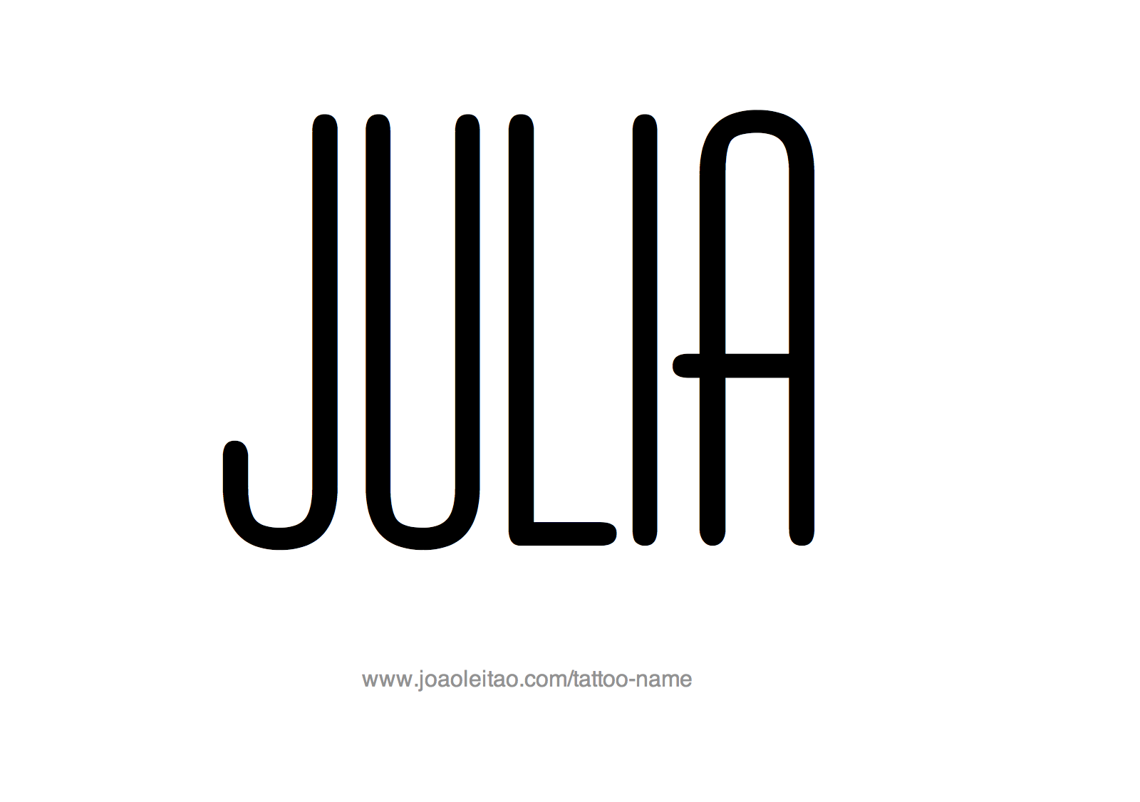 Tattoo Design Name Julia 