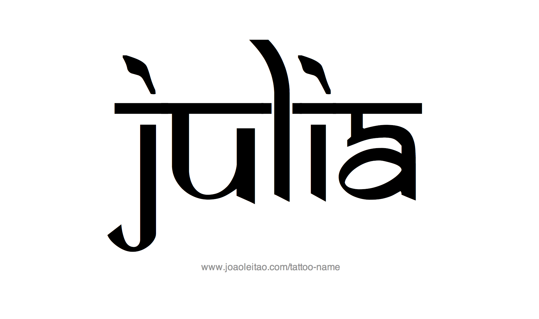 Tattoo Design Name Julia 