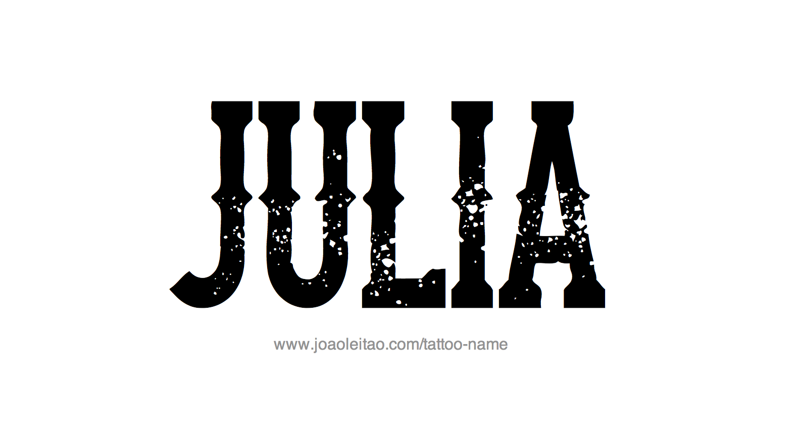 Tattoo Design Name Julia 