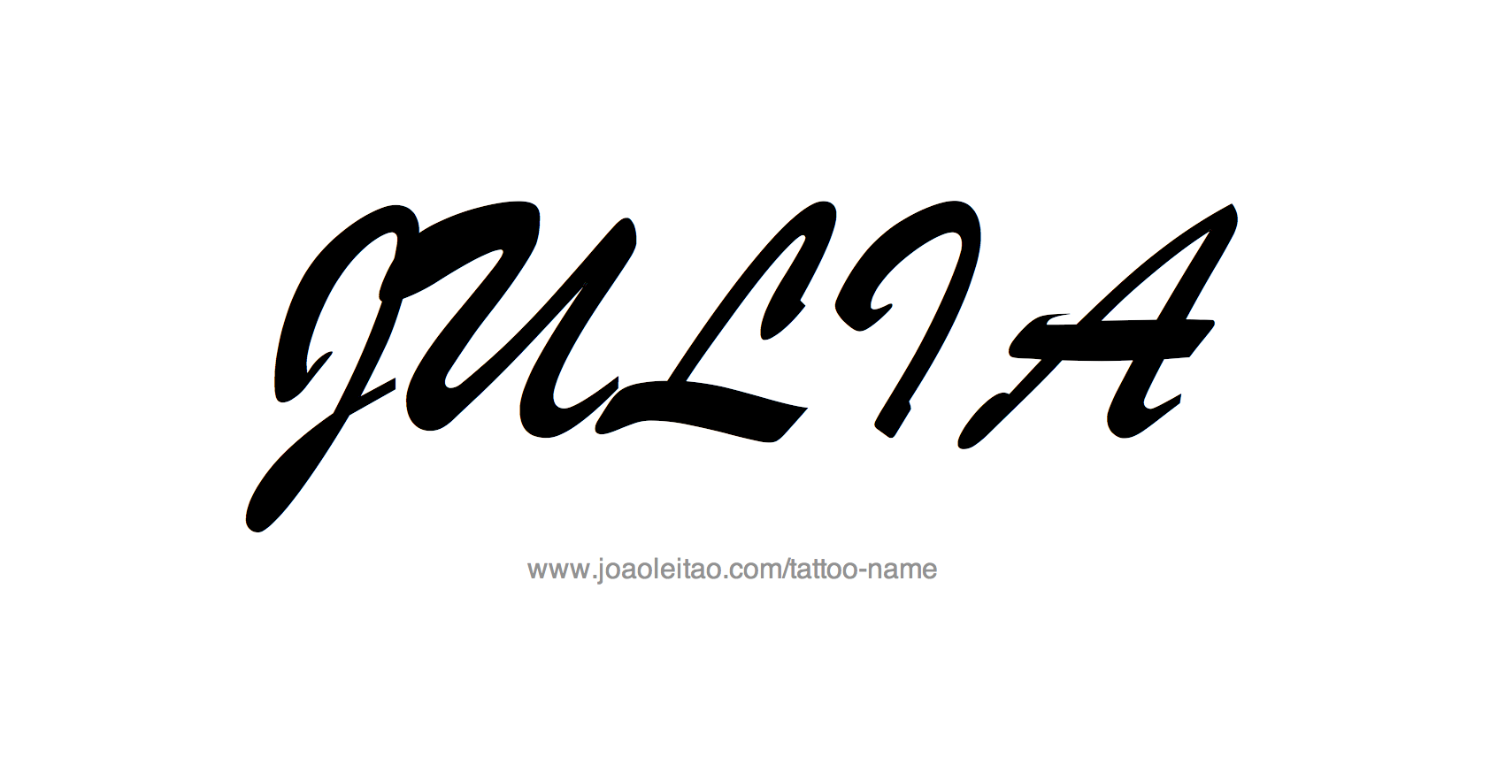 Tattoo Design Name Julia 