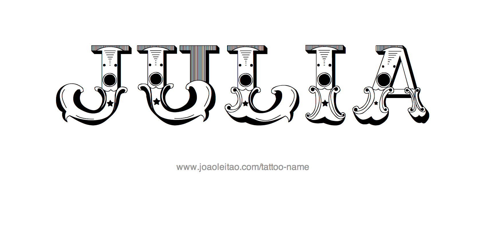 Tattoo Design Name Julia 