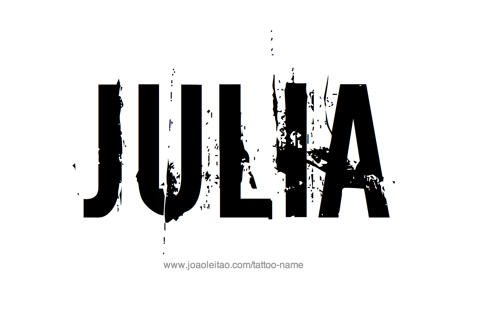 Tattoo Design Name Julia 