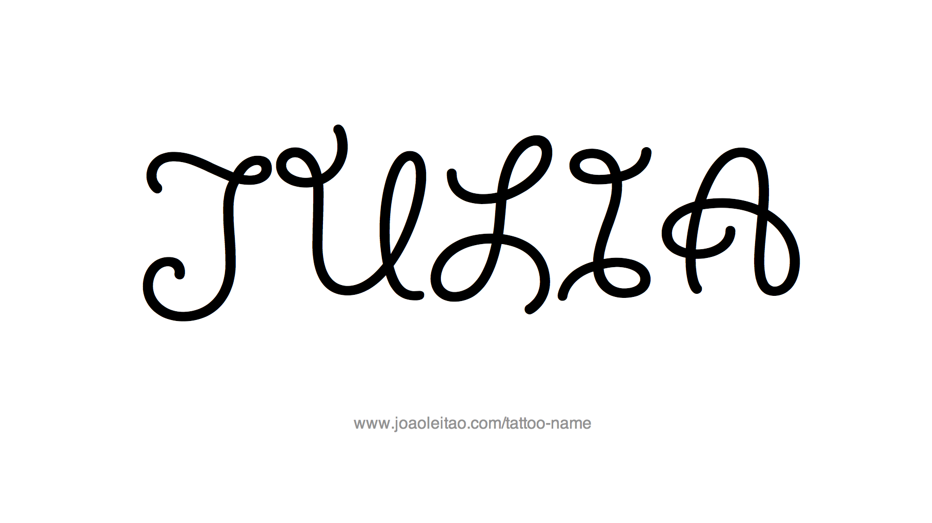 Tattoo Design Name Julia 