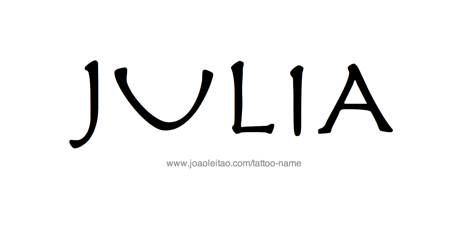 Tattoo Design Name Julia 